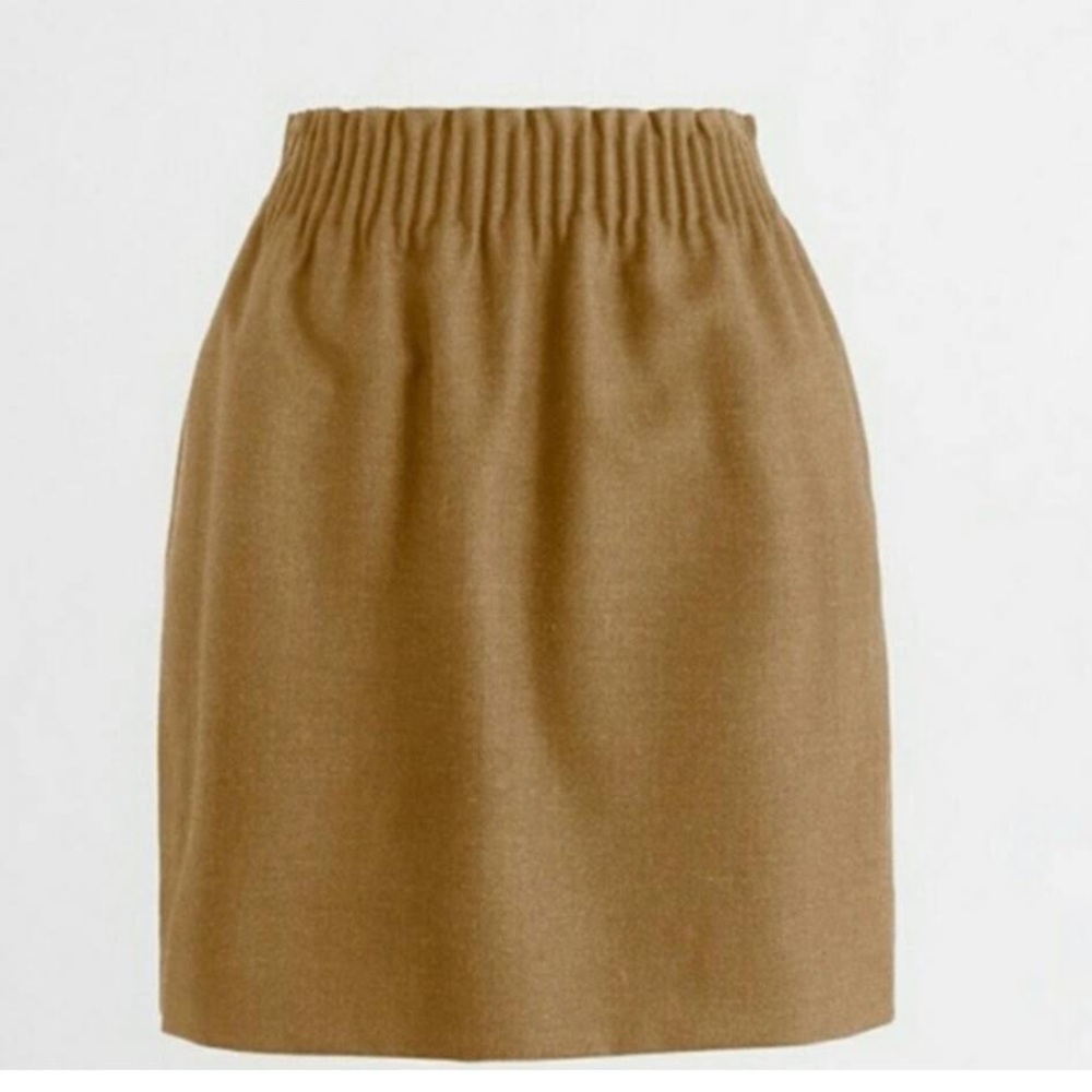 J.crew sidewalk skirt in camel